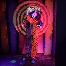 5.3-FT STANDING ANIMATED CLOWN ANIMATRONIC HALLOWEEN PROP 2026 picture