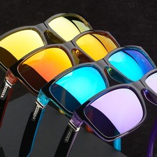 Polarized Square Sunglasses Men Women UV400 Mirrored Sport Fishing Driving Golf picture
