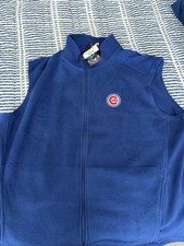 Men's-Dunbrooke  Royal Chicago Cubs Full-Zip Vest Brand New with Tags picture