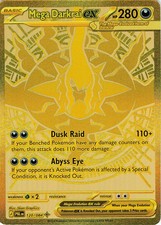Mega Darkrai ex 120/084 Mega Hyper Rare Pitch Black Holo NM/M picture