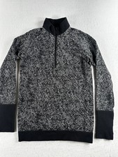Lululemon Top Women's Small Rest Less Black Cast Training Top 1/2 Zip Pullover picture