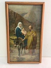 The Flight into Egypt by W. Bouguereau 1885 Print - 1892 Lautz Bros Knapp Co NY picture