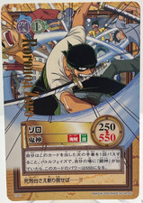 2000 BANDAI One Piece Hyper Battle C291 RORONOA ZORO GOLD STAMPED VINTAGE picture