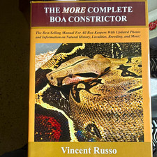 The More Complete Boa Constrictor signed copy Vincent Russo PB Illustrated picture