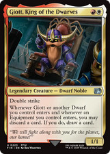 x4 Giott, King of the Dwarves FIN Final Fantasy MTG 223 M/NM 4x picture