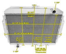 1959-1968 American Motors American 4 Row Core Alliant Radiator picture