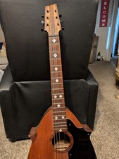 Vintage 1920s Venetian‑Body Parlor Guitar – Chicago Style – Diamond Inlays, Orig picture