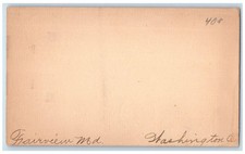 c1880's Kellam's Cancer Hospital Richmond Virginia VA Fairview MD Postal Card picture