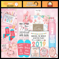 Trendy 7th Birthday Gifts for Girls - Cool Tumbler & Canvas Bag Set, Perfect for picture