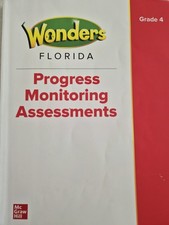 Wonders Florida Progress Monitoring Assessments McGraw Hill 2022, Grade 4 picture