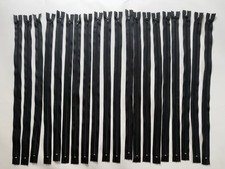 Vintage NIP Zippers 18” Black #3 Coil Nylon Lot of 20 New NWOT picture