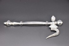 Antique Tibetan Ankush Hook • Vintage Buddhist Ritual Elephant Goad • Brass Half picture
