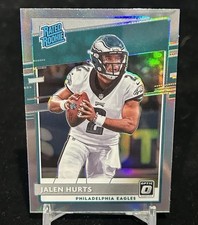 Panini 2020 Donruss Optic Rated Rookie Holo Prizm Jalen Hurts #164 Eagles picture