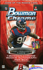 2014 Bowman Chrome Football Factory Sealed HOBBY Box-AUTO over 10 Years Old picture