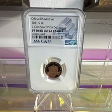 United States Proof Set 2021-S U.S. Mint 7-Coin Silver Proof NGC PF70 RD UC picture