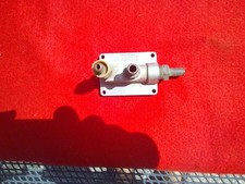 FENTON ALUMINUM FUEL BLOCK 2 HOLE 2X2 CARB FORD CHEVY HOT ROD TROG SCTA FLATHEAD picture