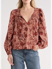 NWT Ulla Johnson Issa Blouse in Brick Size 4 NEW WITH TAGS picture