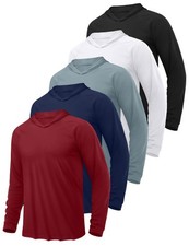 HovSiyla 5 Pack Men's Hoodies Sun Protection Fishing Shirts Moisture Wicking ... picture