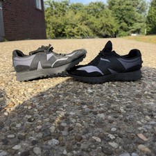 New Balance 327 Black Gray Sneakers Men’s Size 9.5 – Pre-Owned, No Box picture