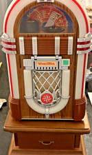 Vintage 1986 Wurlitzer 1015 Mini Jukebox Works + 20 Bandai Micro Cassettes Base picture