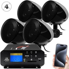 1000W Amp Bluetooth Waterproof ATV UTV RZR Polaris Stereo Speakers Audio System picture