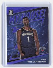 2019-20 Donruss Optic #15 Zion Williamson My House Purple picture
