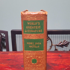 World's Greatest Literature: Moby-Dick Herman Melville Leather Bound Hardcover picture
