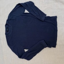 Zara Man Basic Fine Knit Sweater Size S Slate Blue picture