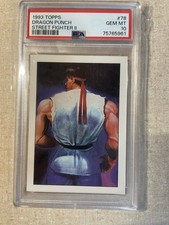 Ryu Dragon Punch - 1993 Topps Street Fighter II #78 Ryu PSA 10 picture