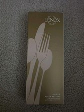 LANDMARK PLATINUM by Lenox Flatware 5 Piece Place Setting NEW in Box NEVER USED picture
