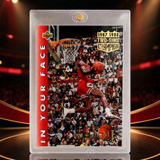Michael Jordan SP Foil Gold 90s Dunk Contest Bulls Jersey #23 Basketball Card picture