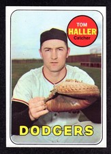 1969 Topps #310 Tom Haller Los Angeles Dodgers Baseball Card NM/NM+ picture
