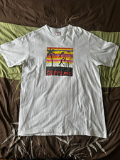 Supreme Men’s L White Graphic Logo Preshrunk Cotton “Dunk” Tee picture
