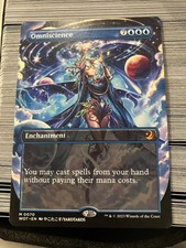 [1x] Omniscience - Anime Borderless Near Mint, English Wilds of Eldraine Extras  picture