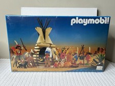 VTG ~1988 1st Series PLAYMOBIL~ Native American Camp~ #3733 NEW IN SEALED BOX picture