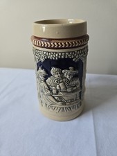 Vintage Gerz German Gmbh Beer Stein Ein Guter Trunk in Froher Rund 5.5
