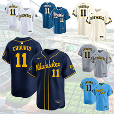 Hot Chourio #11 Milwaukee Brewers Jersey 2026 Baseball Fan Gear Kid and Adult picture