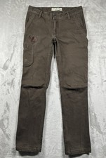 Arborwear Cedar Flex Work Pants Women’s Sz 6 x 32L Brown Stretch Canvas 152230 picture