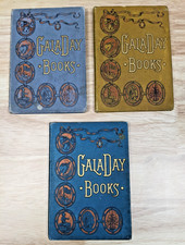 1894 Gala Day Book Lot of 3 - Frances Isabel Currie Victorian Childrens picture