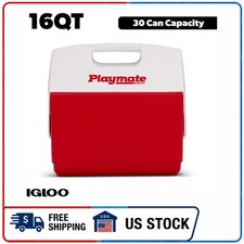 Igloo 16 QT Playmate Elite Ice Chest Cooler, 30 Can Capacity, Red picture