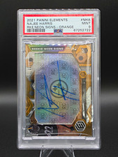 2021 Panini Elements Najee Harris Neon Signs Orange RNS-NHA Auto PSA 9 (Pop 1) picture