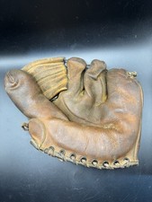 Vintage 1950s Hutch Carl Furillo Model 38 Leather Baseball Glove Dodgers picture