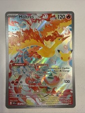 Moltres 130/128 Illustration Rare 2026 Pokemon 30th Celebration Card NM picture