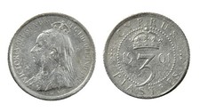 Cyprus. Victoria. 3 Piastres 1901. picture