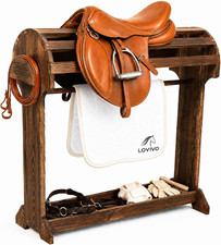 Large Wood Saddle Rack with Curved Top Surface, for Horse Tack Organizers picture