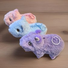 Lot Of 3 Capybara Capy-Era  Plush Bag Charm Keychain ,Sakura,Violet & Blueberry. picture