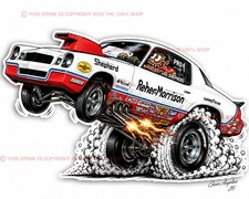 Reher Morrison Lee Shepherd Pro Stock Camaro Rat Fink NHRA drag racing decal picture