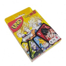 Mattel Games UNO Dragon Ball Z Card Japanese Manga Theme 112 Cards w/ Wild Card picture