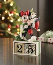 Lenox Disney Mickey & Minnie Mouse Countdown To Christmas Calendar Figurine NEW picture