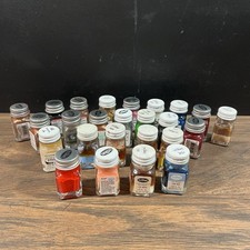 Vintage Testors Model Paint Lot of 25 Enamel Acrylic 1/4 oz Glass Bottles READ picture